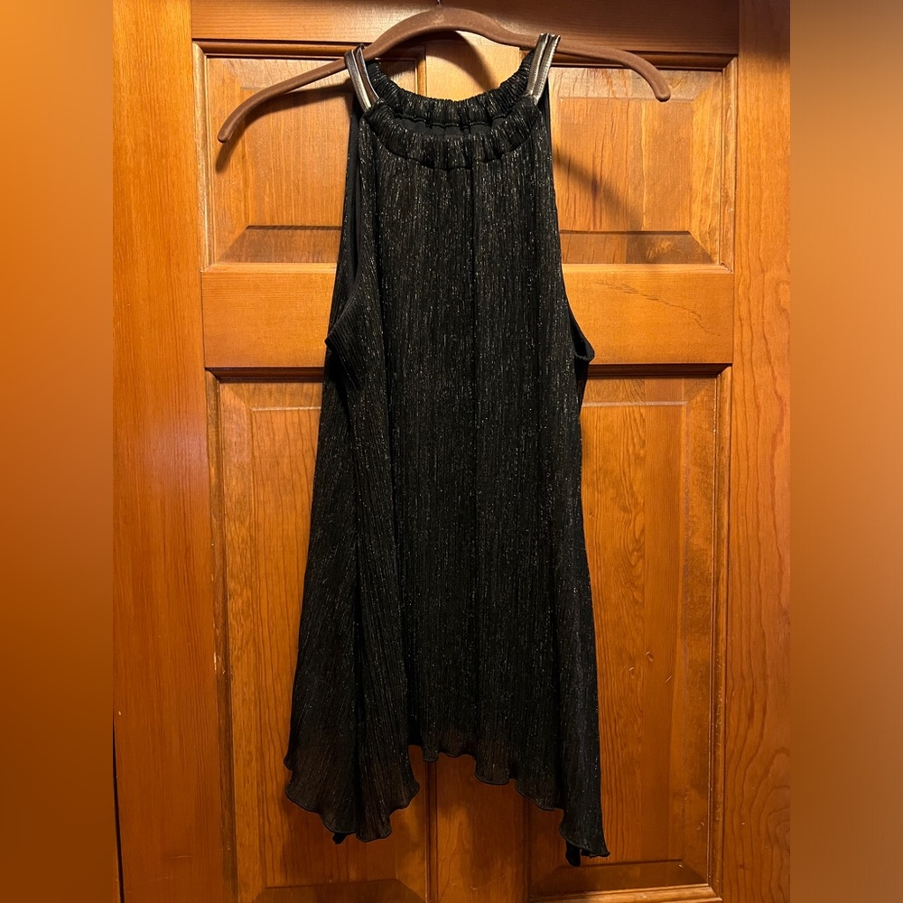 Shimmery Black Alfani Top